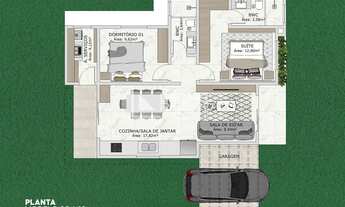 Imagem 3: Casa com 2 dormitórios, 71,52 m² à venda no bairro Padre Martinho Stein em Timbó - SC