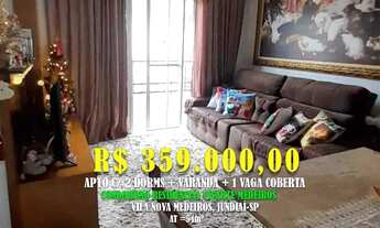 Imagem 1: Apto 54m² c/ 2 Dorms c/ wc + Varanda +1 Vaga. Loc: Condomínio Vivarte Medeiros, Medeiros