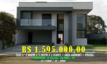 Imagem: Casa c / 3 suites c/ 2 Closet Área Gourmet