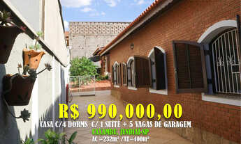 Imagem: Casa 232m² c/ 4 Dorms c/ 1 Suíte 5 Vagas