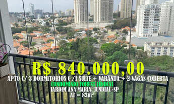 Imagem: Apto 83m² c/ 2 Dorms c/ 1 Suíte 2 Vagas