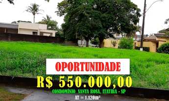 Imagem 1: Terreno Plano de 1.120m² em Itatba. Loc: Condomínio Santa Rosa, Itatiba -SP