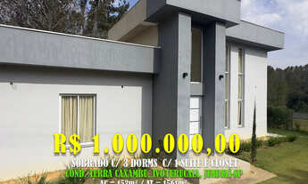 Imagem: Casa 153m² c/ 3 Dorms c/1 Suite, Cond Terras