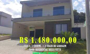 Imagem 1: Sobrado de 198 m²c/ 3 Dorms/ + 2 Vagas Loc: Condomínio Bella Vitta - Jundiaí-SP