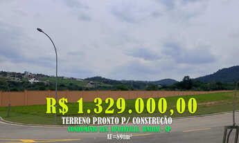 Imagem: Terreno 891m² plano em Condomínio Fechado