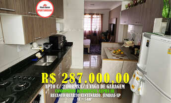 Imagem: Apto 54m²c/ 2 Dorms c/ WC 1 Vaga Coberta