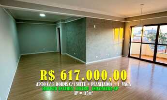 Imagem 1: Apto de 115m² c/ 3 Dorms c/ 1 Suíte. Loc: Edifício Antares, Centro, Indaiatuba -SP