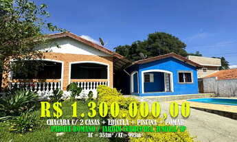 Imagem: Chacara 351m² c/ 2 Casas Edicula Piscina