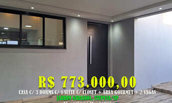 Imagem: Casa 145m² c/3 Dorms c/1 suíte Closet