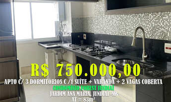 Imagem: Apto 83m² c/ 2 Dorms c/ 1 Suíte Sala