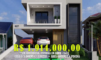 Imagem 1: Casa c/ 3 Dorms c/ 3 Suítes + Área Gourmet + Piscina Loc: Cond Reserva Ermida, Jundiaí