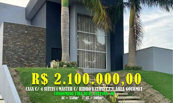 Imagem 1: Belíssimo sobrado de Alto c/ 4 Suites c / 6 banheiros Loc: Residencial Vida Real, Itupe