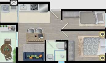 Imagem 5: Últimas Unidades, 2 Quartos Com Varanda a venda