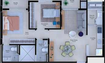 Imagem 4: Calalzo di Cadore Michel Criciúma apartamento a venda Criciúma