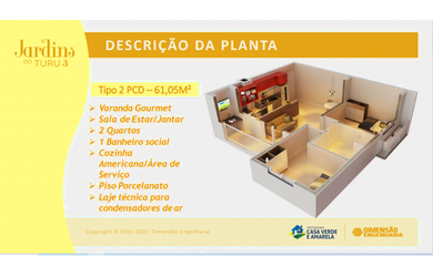 Imagem 7: Condominio Jardins do Turu III // Apartamento de 2 e 3 quartos // Torre com Elevador