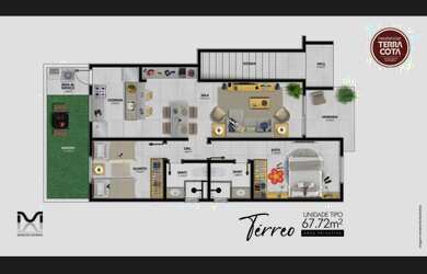 Imagem 6: Apartamento com 2 quartos, 68 m², à venda por R$ 270.000