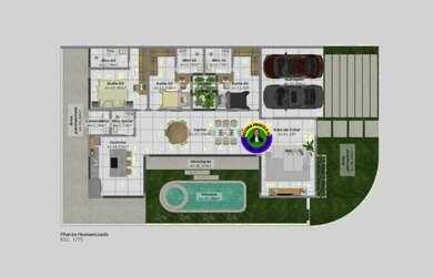 Imagem 6: VENDO BELISSIMA CASA TERREA COM 3 SUÍTES NO JARDINS MARSELHA