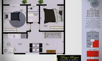 Imagem 5: Ótimo apartamento de 1ª locação no Laranjal com 1 e 2 quartos