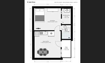 Imagem 2: Passagem Dalva, térreo kit net, Marambaia 1 quarto, R$ 550,00