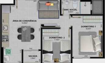 Imagem 6: Mirante do Bosque bairro São Luiz apartamento a venda em Criciúma