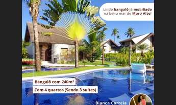 Imagem 2: Bangalô já mobiliado na beira mar de Muro Alto