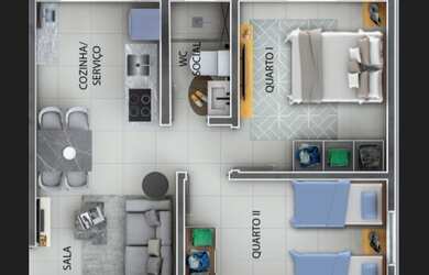 Imagem 6: Vende-se apartamento no Portal Sudoeste, o Residencial Bari