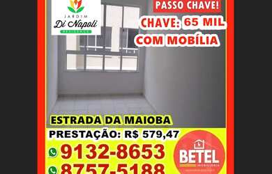 Imagem 5: Passo chave de apartamento mobiliado no Condomínio Di napoli (próximo ao cohatrac