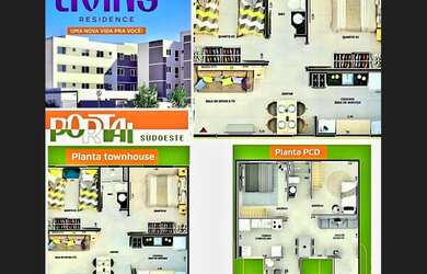 Imagem 3: Vende-se apartamento no Portal Sudoeste, o Living Residente