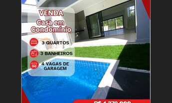 Imagem: Casa em condomínio com 3 quartos e piscina