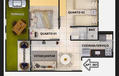 Imagem 6: Vende-se apartamento no Jardins dos Alecrins, no Portal Sudoeste