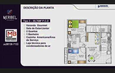 Imagem 7: Condomínio Meribel, 54m² à 72m², Dimensão Engenharia, Turu - Daniel Meneses