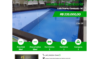 Imagem 1: Apartamento para Venda, Condomínio Colina do Cedro no bairro Lídia Duarte Camboriú