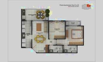 Imagem 1: Ed. Varandas do Marco com 64m²