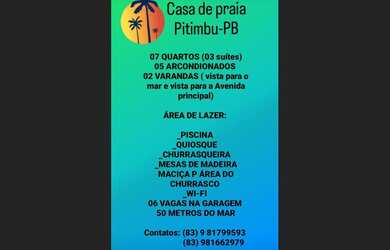 Imagem 6: CASA DE PRAIA PITIMBU PB