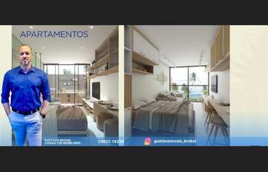 Imagem 2: Studio a 50 metros da praia de Carneiros, lazer no rooftop. Entrada reduzida e parcelada