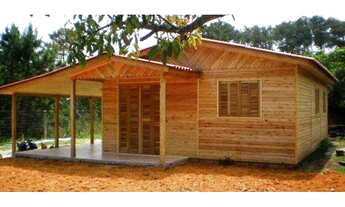 Imagem: Casa de madeira eucalipto 2 dormitórios