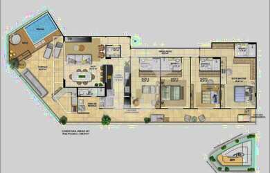 Imagem 2: Cobertura à venda, 239 m² por R$ 2.800.000,00 com 4 suítes e 3 vagas - Charitas