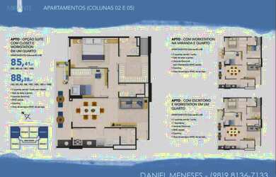 Imagem 4: Mirante da Península, 81m² a 90m², Leia a descrição, Daniel Meneses