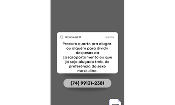 Imagem: Procuro quarto para dividir, ou alguem que