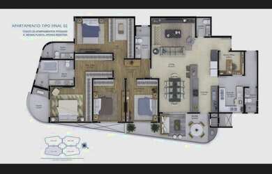 Imagem 5: Residencial Monte Cristallo bairro Centro Criciúma apartamento a venda