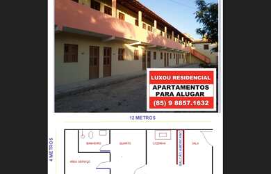 Imagem 3: ALugo apartamento ,kitnets ,cond grátis, na praia do futuro, 1 vaga, ex