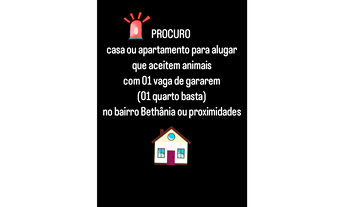 Imagem: PROCURO apartamento ou casa