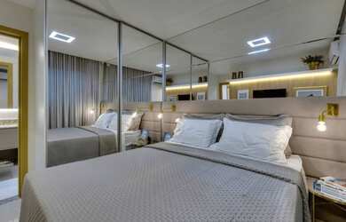 Imagem 4: Apartamentos de 55 e 68 m² dormitórios: 2 e 3 quartos com suíte