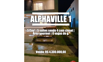 Imagem: ALPHAVILLE 1 515m², 5 Suítes sendo 4