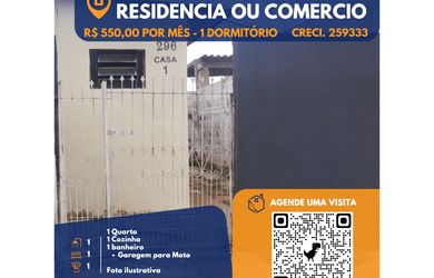 Imagem 4: Aluga-se Casa de 1 Dormitorio