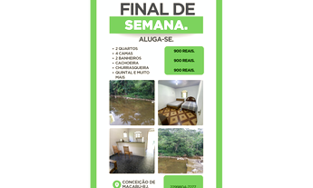 Imagem: ALUGA-SE, CASA, FINAL DE SEMANA, CONCEIÇÃO