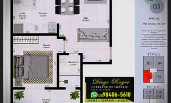 Imagem 3: Ótimo apartamento de 1ª locação no Laranjal com 1 e 2 quartos