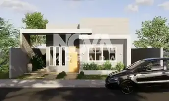 Imagem: Casa de 3 quartos com área de churrasco