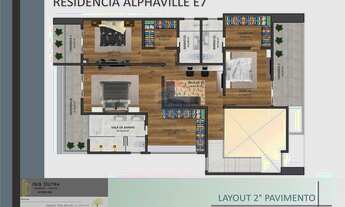 Imagem 3: Casa alto luxo - Condomínio Alphaville, Juiz de Fora com 4 quartos, sendo 4 suítes, 4 vag