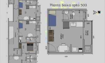 Imagem 4: Apartamento tipo kitnet sacada próximo da UFSM em Camobi Santa Maria